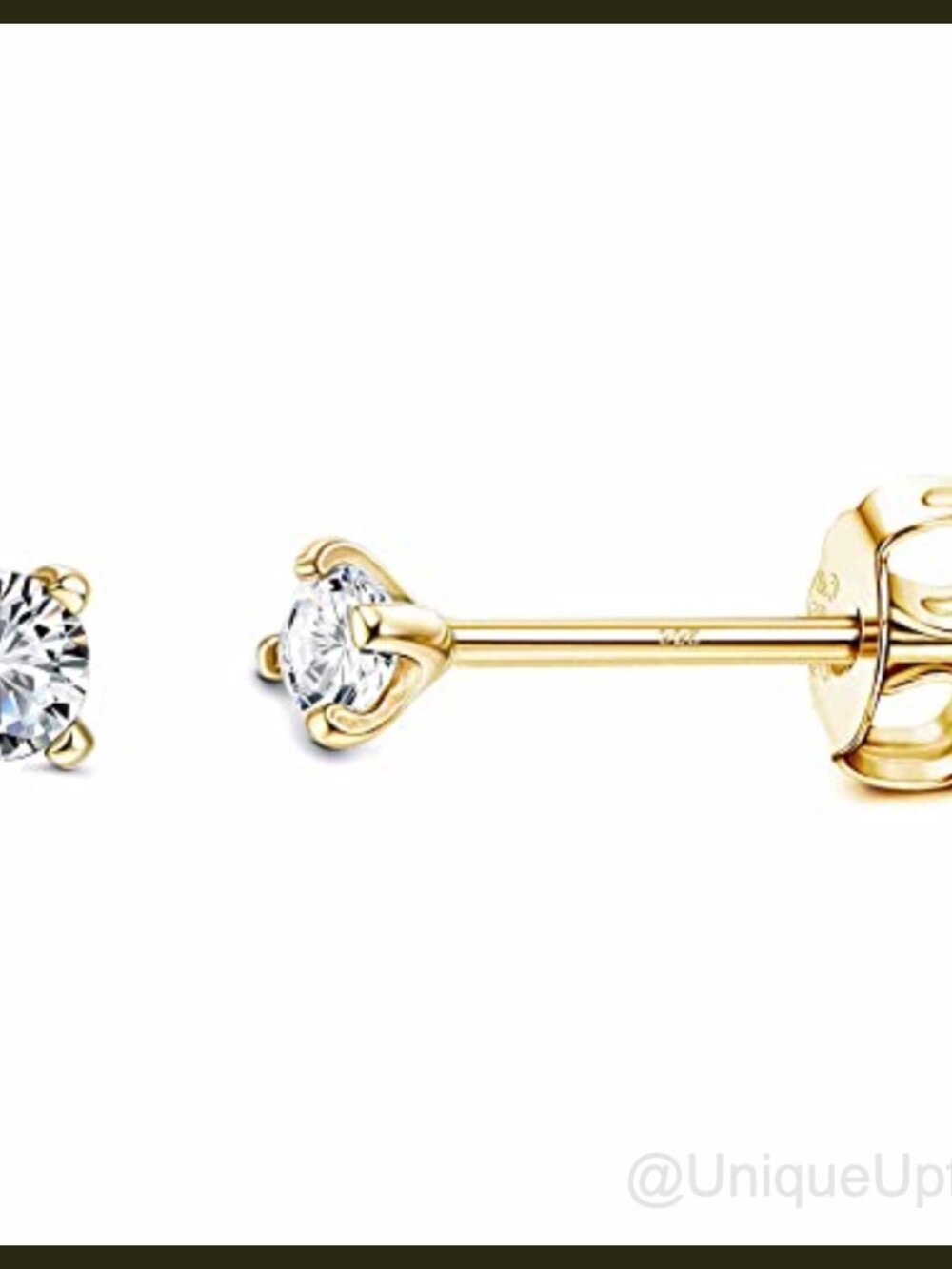925 Sterling Silver 2MM CZ Stud Earrings Hypoallergenic Dainty Piercing Jewelry